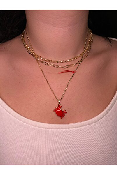 Fiamoss 3-Piece Crab Necklace - Zodiac Sign Necklace