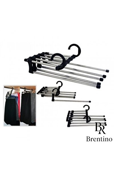Brentino حامل ملابس متحرك 5 في 1، منتج عملي يشغل مساحة صغيرة داخل الخزانة