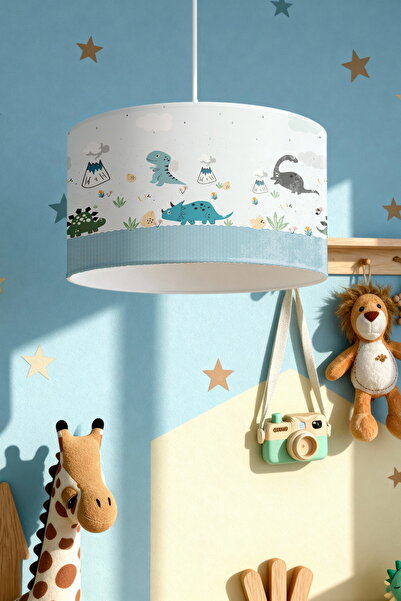 EVPANYA Dinozor Çağı Desenli Çocuk Odası Avize