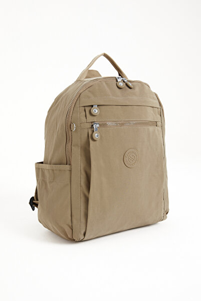 Sanmorris ÇantaNeef Suya Dayanıklı Çok Gözlü Krinkıl Kumaş Sırt Çantası