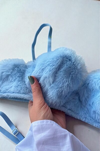 BUELLNA Soft Peluş Yumuşak Bralet Seti – Lüks Dokulu Peluş Kırmızı Bralet & T...