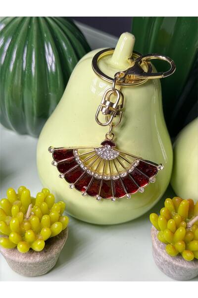 anahtarlık evreni ميدالية مفاتيح معدنية على شكل مروحة حمراء وزينة للحقائب وإك...