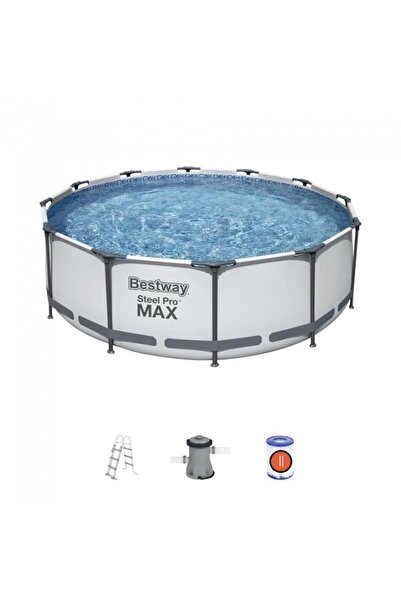 BESTWAY Piscina structura metalica, rotunda, pompa filtrare, scara, 366x100 c...