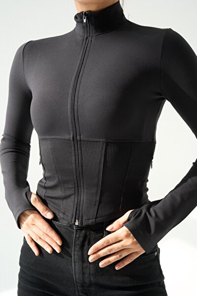 Goddy Kadın Fermuarlı Hoodie – Minimal Sokak Ruhuyla