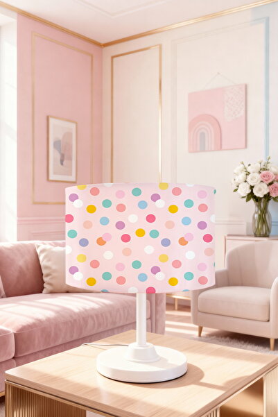 EVPANYA Colorful Polka Dot Patterned Children's Room Lampshade