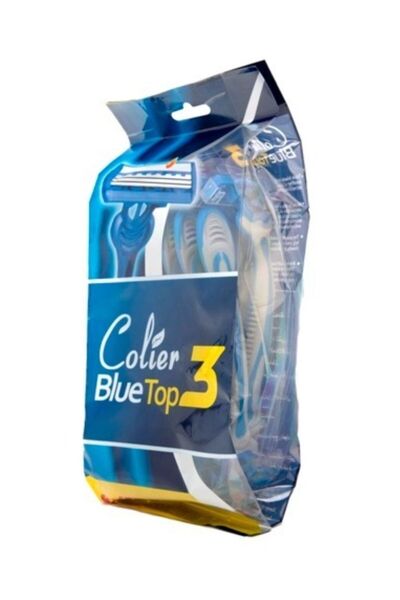 Blue شفرتان حلاقة للاستخدام مرة واحدة - عبوة من 12 قطعة (أزرق)