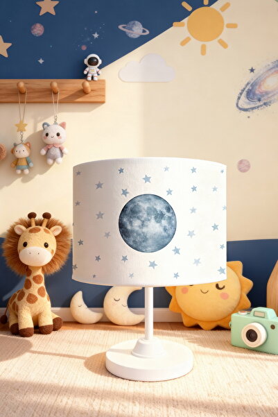 EVPANYA عاكس الضوء لغرفة الأطفال بنمط العالم الأزرق