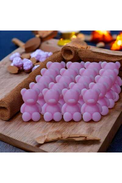 Bead 20 Adet Ayıcık Mum Kına, Söz, Nişan, Nikah, Düğün, Bebek, Babyshower, Do...
