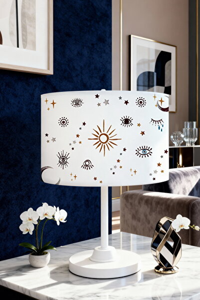 EVPANYA Simple Eyes Patterned Children's Room Lampshade