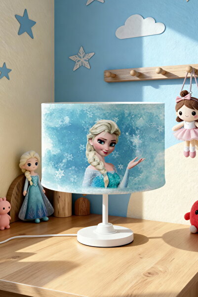 EVPANYA Snowflake Blue Elsa Patterned Children's Room Lampshade