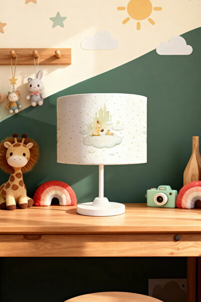 EVPANYA Fairy Tale Diary Rabbits Patterned Children's Room Lampshade