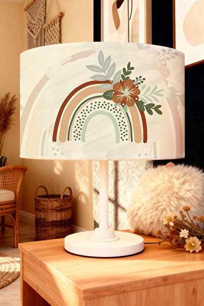 EVPANYA عاكس الضوء لغرفة الأطفال بنمط قوس قزح الزهري