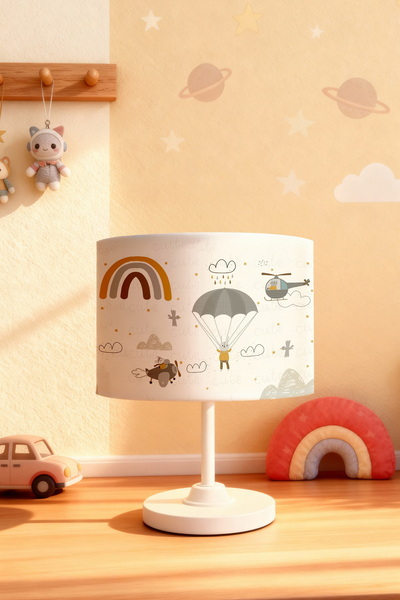 EVPANYA عاكس الضوء لغرفة الأطفال بنمط الحيوانات الطائرة اللطيفة