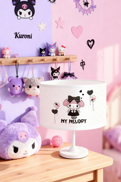 EVPANYA Cute Hearts and My Melody Patterned Children's Room Lampshade