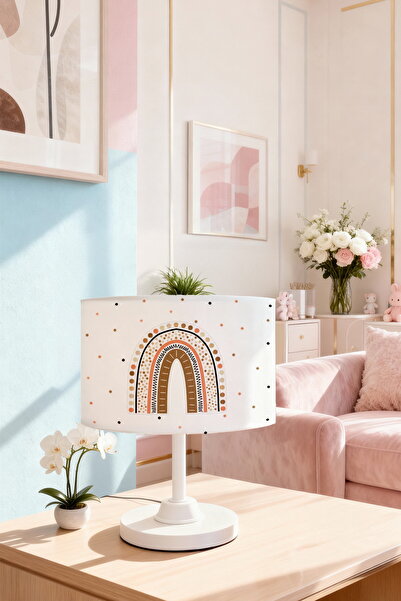 EVPANYA عاكس الضوء لغرفة الأطفال بنمط قوس قزح بسيط