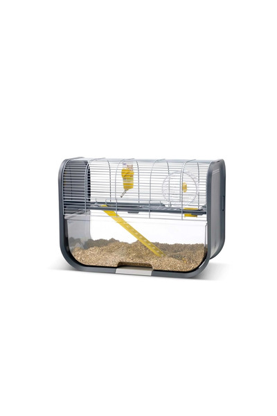 Savic Geneva Silver Anthracite Küçük Hayvan Kafesi 60x29x44h | Hamster Kafesi