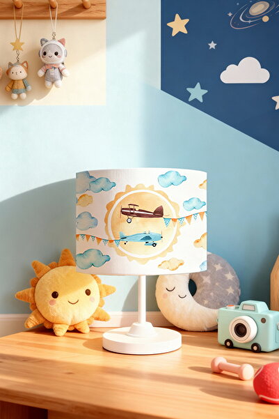 EVPANYA عاكس الضوء لغرفة الأطفال بنمط الطائرات