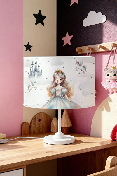 EVPANYA Golden Crown Princess Patterned Children's Room Lampshade