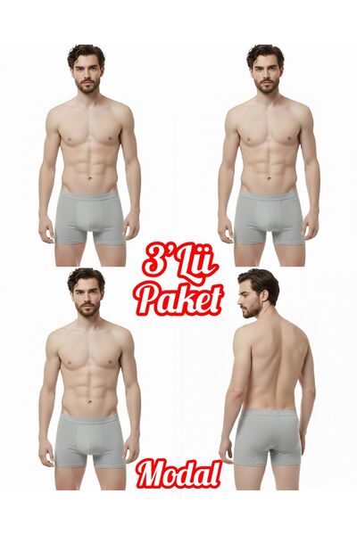 Özten İç Giyim 3-Pack Modal Elastane Classic Men's Boxer Ozt31020
