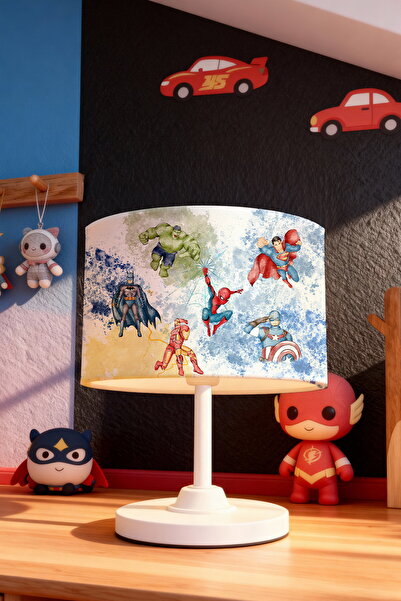 EVPANYA عاكس الضوء لغرفة الأطفال بنمط جميع الأبطال الخارقين