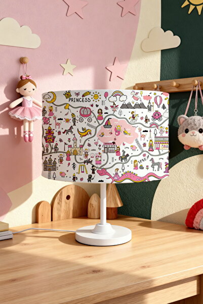 EVPANYA Princess Path Patterned Children's Room Lampshade