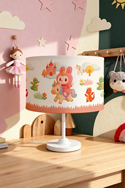 EVPANYA عاكس الضوء لغرفة الأطفال بنمط يونيكورن بوفي