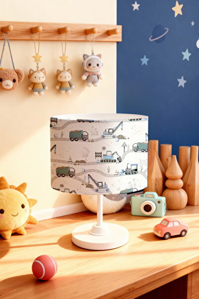 EVPANYA عاكس الضوء لغرفة الأطفال بنمط أدوات موقع البناء