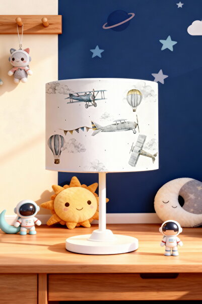 EVPANYA Airborne Vehicles Patterned Children's Room Lampshade
