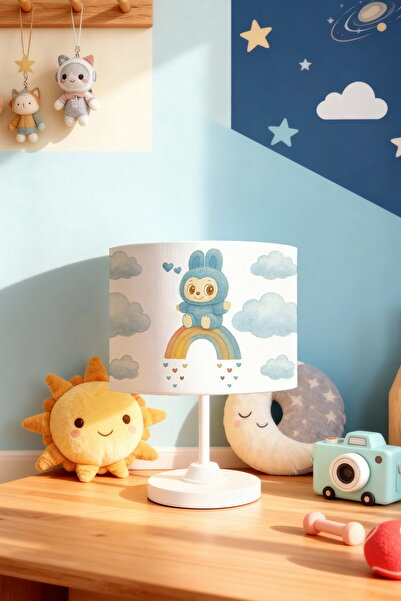 EVPANYA عاكس الضوء لغرفة الأطفال بنمط بوفي الأزرق المائي