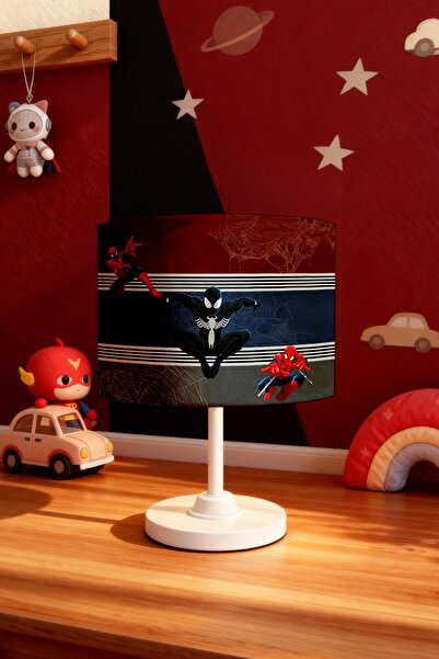 EVPANYA عاكس الضوء لغرفة الأطفال بنمط الأبطال على خلفية داكنة