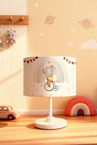 EVPANYA عاكس الضوء لغرفة الأطفال بنمط الفيل الساحر بألوان قوس قزح