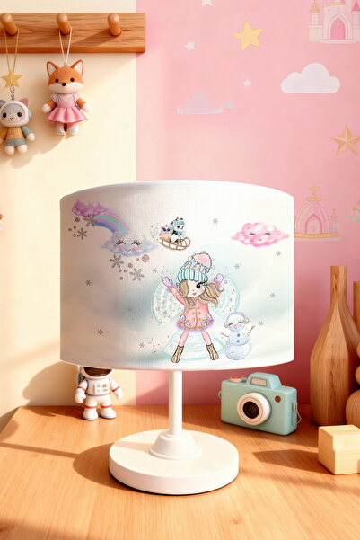 EVPANYA Princess in the Snow Patterned Children's Room Lampshade
