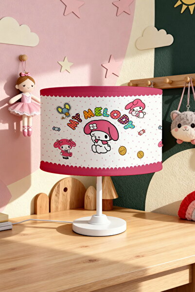 EVPANYA Pink Polka Dot My Melody Patterned Children's Room Lampshade