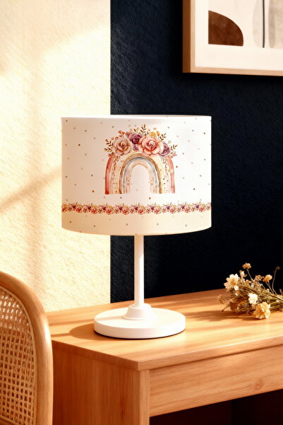 EVPANYA Polka Dot Rose Rainbow Patterned Children's Room Lampshade