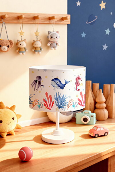 EVPANYA عاكس الضوء لغرفة الأطفال بنمط حيوانات البحر