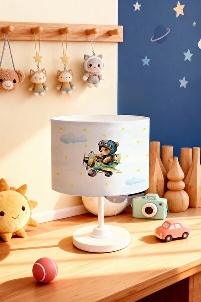 EVPANYA عاكس الضوء لغرفة الأطفال بنمط الدب الطيار