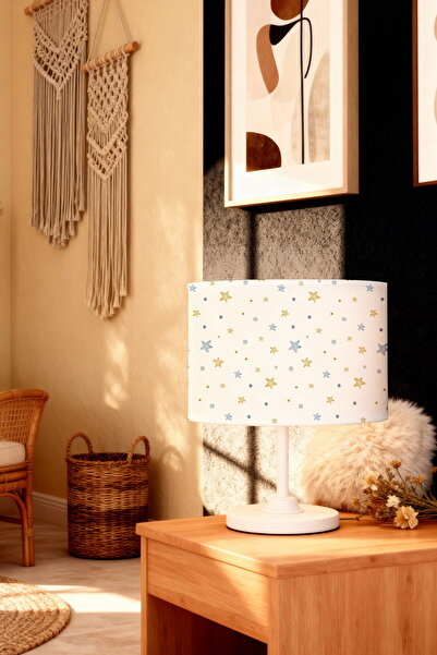 EVPANYA Water Color Stars Patterned Children's Room Lampshade
