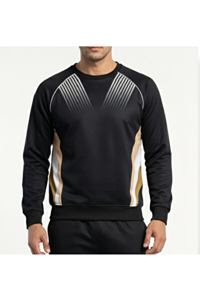 bumerangspor Men's Crew Neck Sports Tracksuit Top