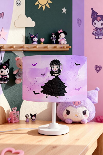 EVPANYA عاكس الضوء لغرفة الأطفال منقوش عليه رسوم متحركة باللون الوردي من Wednesday