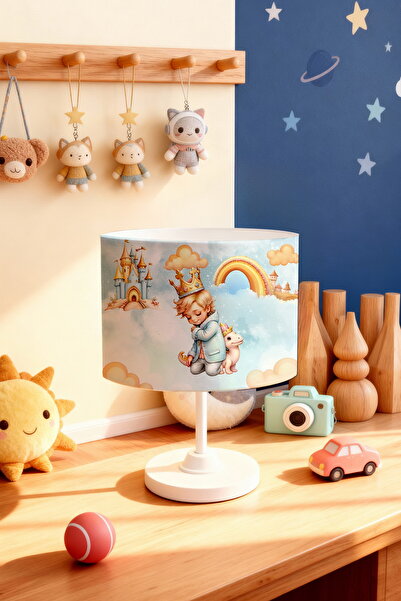 EVPANYA Princess Patterned Children's Room Lampshade with Castle and Crown