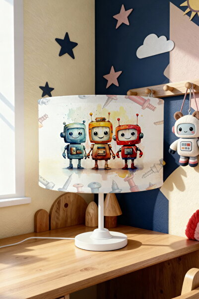 EVPANYA عاكس الضوء لغرفة الأطفال بنمط الروبوتات الثلاثية
