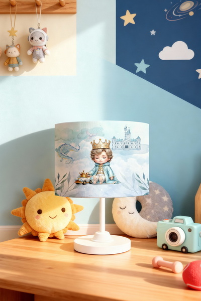 EVPANYA Sleeping Prince Patterned Children's Room Lampshade