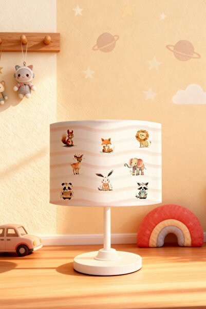 EVPANYA عاكس ضوء لغرفة الأطفال بنمط حيوانات الغابة اللطيفة