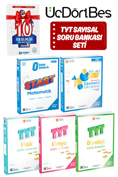 Üç Dört Beş Yayıncılık TYT Sayısal Seti| 0'dan Başla Start Matematik+TYT-AYT ...