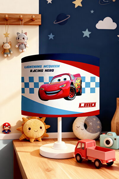 EVPANYA عاكس الضوء لغرفة الأطفال بنمط ماكوين مخطط