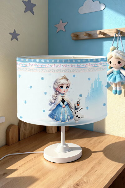 EVPANYA عاكس الضوء لغرفة الأطفال بنمط الأميرة الصغيرة إلسا