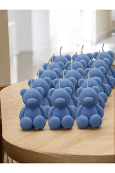 Bead 20 Adet Ayıcık Mum Kına, Söz, Nişan, Nikah, Düğün, Bebek, Babyshower, Do...