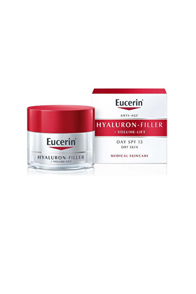 Eucerin Hyaluron-Filler + Volume-Lift Kuru ciltler için gündüz kremi SPF15 50 ml