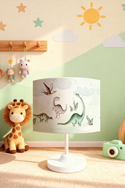 EVPANYA Dinosaurs in the Forest Patterned Children's Room Lampshade