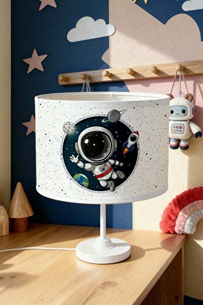 EVPANYA Adventurer Little Astronaut Patterned Children's Room Lampshade